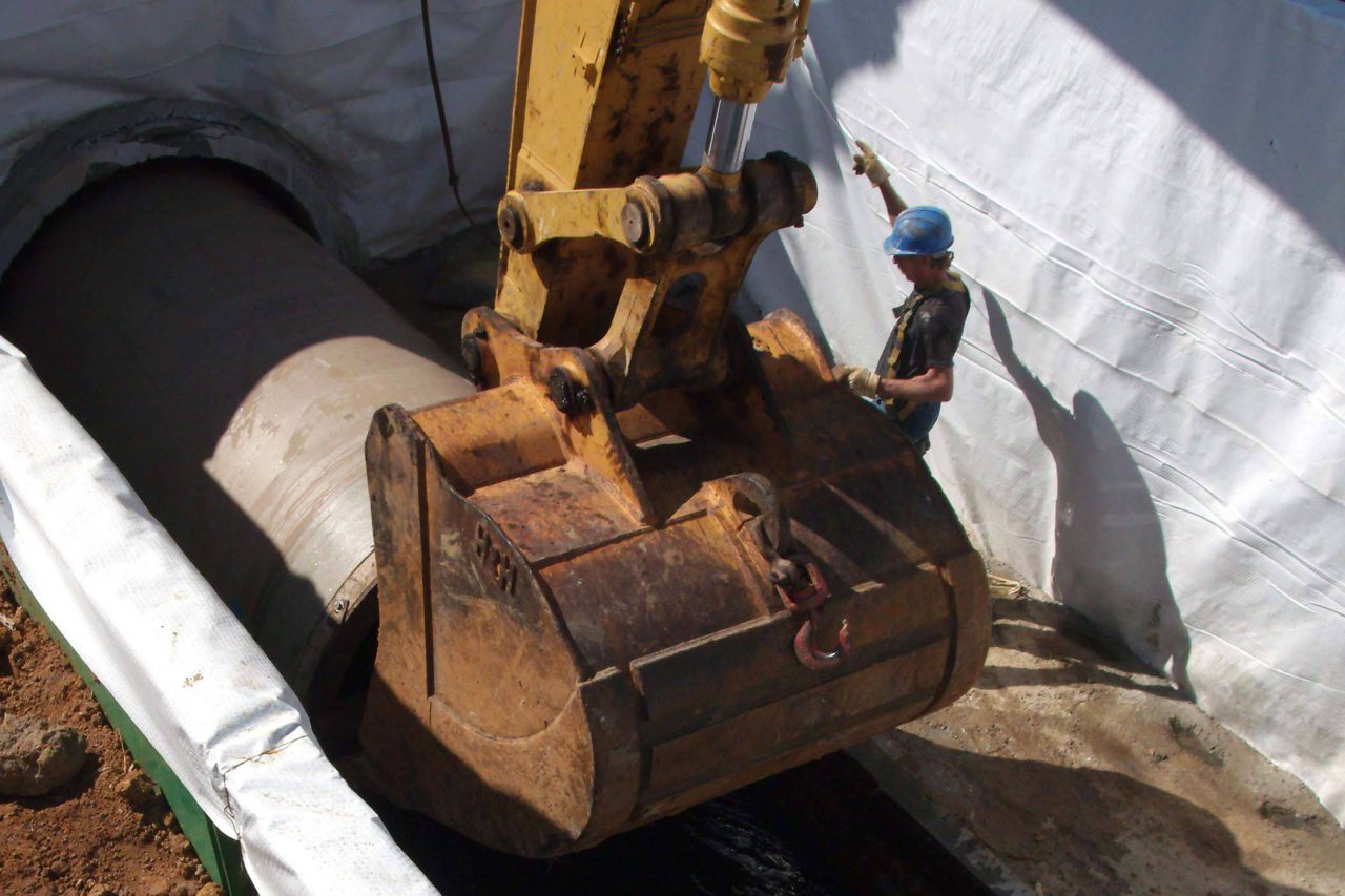 HALL employee working on the Henrico project